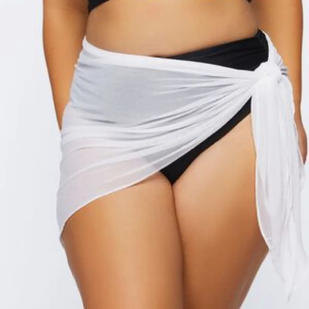 NWT  White Mesh Swim Coverup Skirt - Image 8