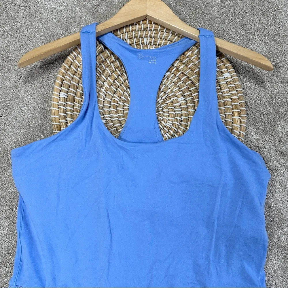 Offline by Aerie Women’s Hot Stuff Romper Shorts Activewear in Blue XXL - Image 5