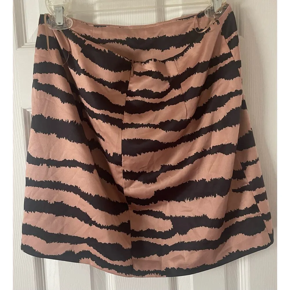 Akaiv Zebra Print Mini Skirt, Polyester, $18, Size M, B53 - Image 6