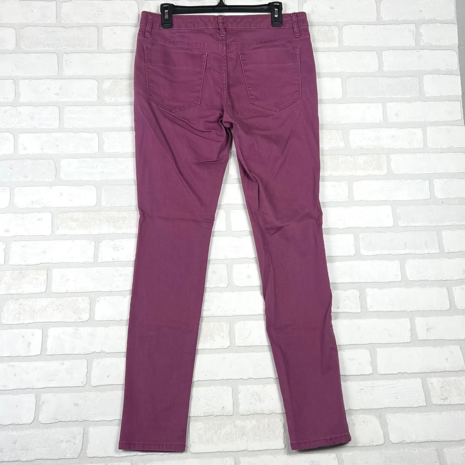Mossimo‎ Premium Denim Curvy Skinny Jeans Size 10 Purple Casual Pants - Image 8