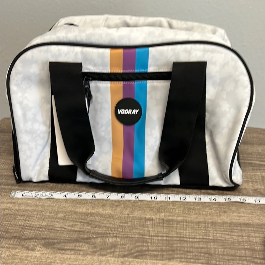 Vooray | White Gym Bag w/Crossbody Strap 🏋 - Image 8