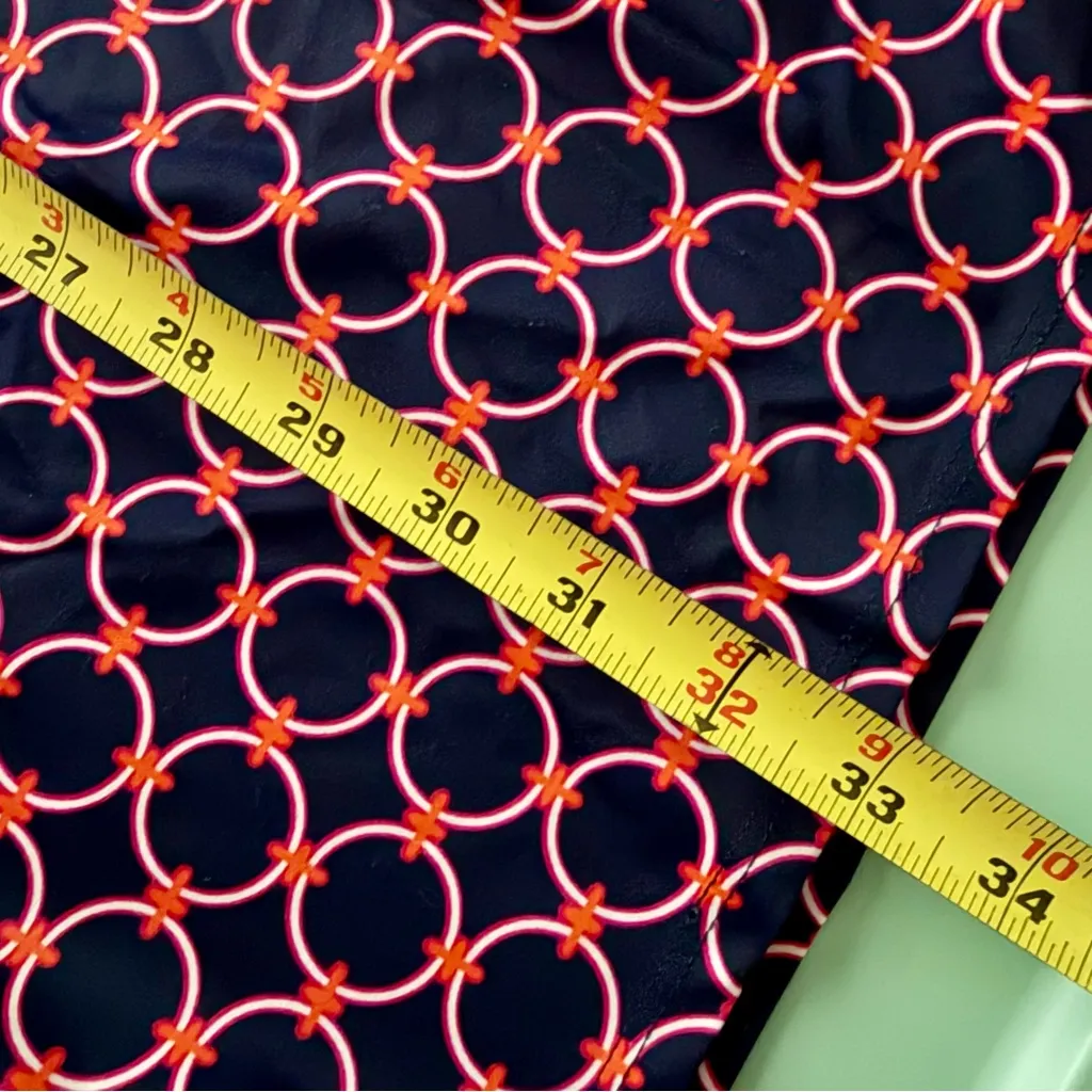 Jude Connally Red Blue Geometric Lightweight Jude Cloth Ella Dress Size Medium - Image 7