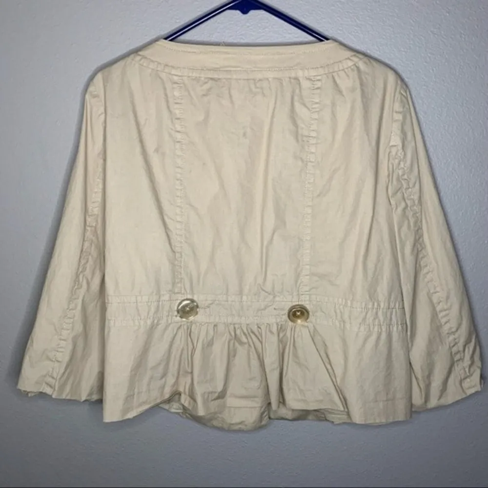 Michael Kors neutral beige chunky button blazer jacket women’s size XL - Image 4