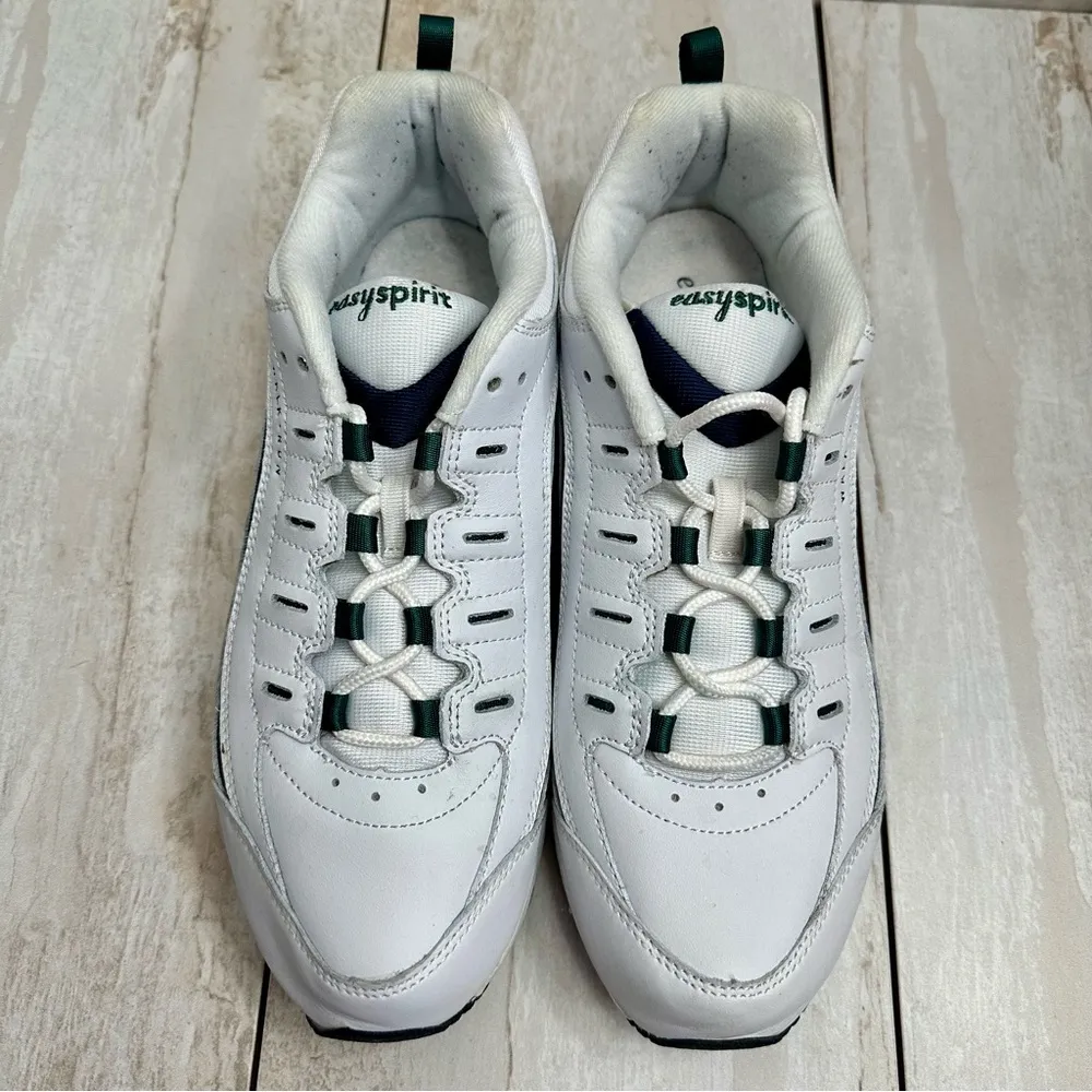 Easy Spirit Womens Sz 10 White Leather Promy Walk Run Sneakers Gym Shoes Comfy - Image 3