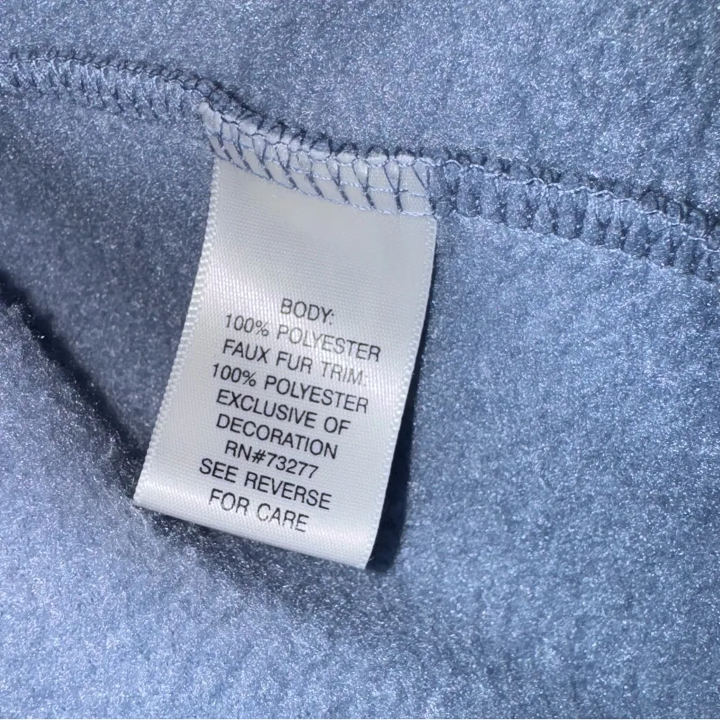 Croft & Barrow Womens Blue Fleece Christmas Sweater Birdhouse Design-Size XL - Image 12