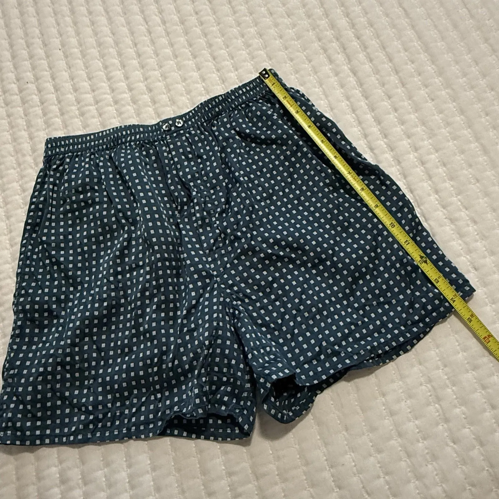 Victoria's Secret Boxer 100% Silk Blue Sz M Medium (32-34) Shorts PJ Lounge - Image 2