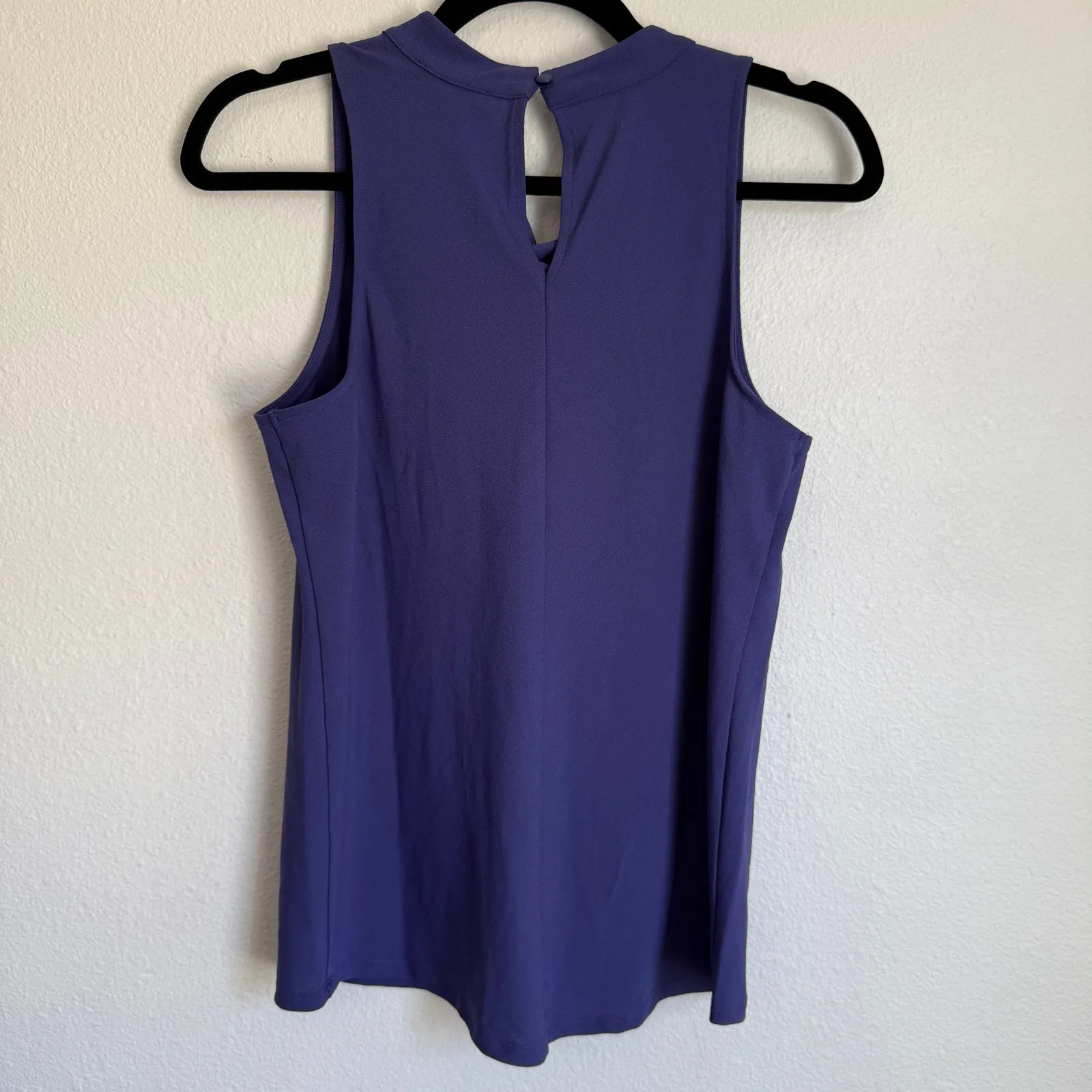 NWT Universal Standard XS Crepe Jersey Cowl Neck Tank Top Blouse Purple Career - Image 2