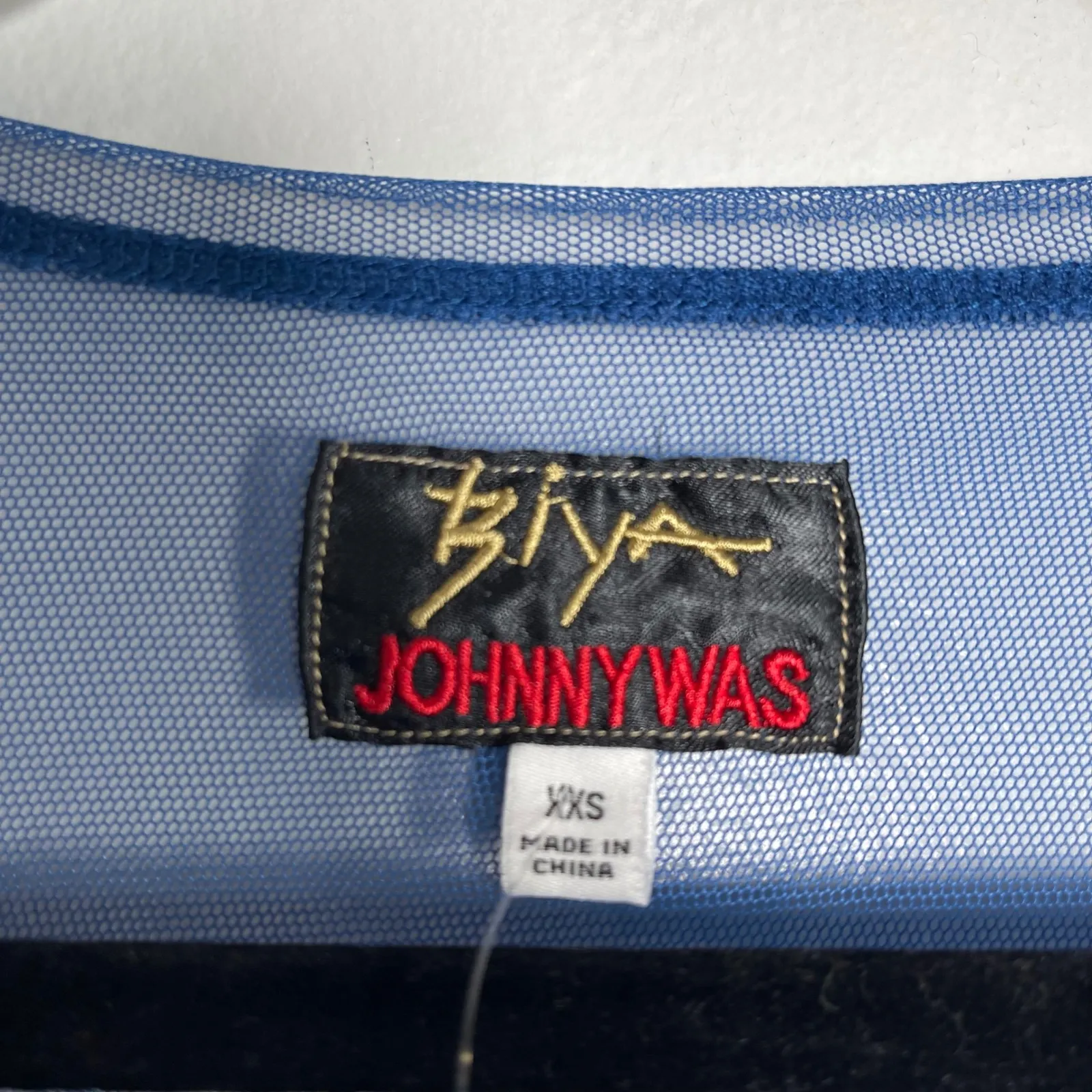 JOHNNY WAS BIYA Mazzy Bias Maxi Dress XXS Blue NEW Embroidered Boho Bohemian - Image 5