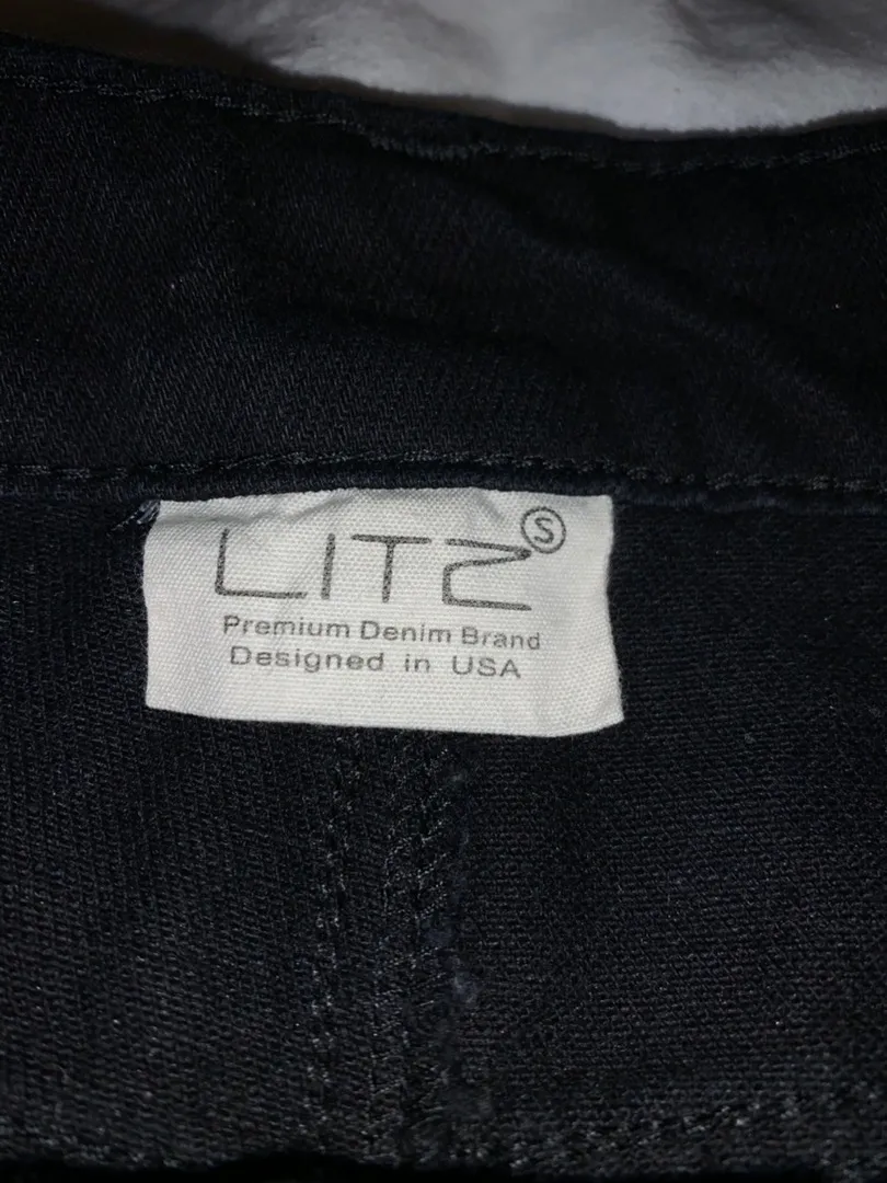 LITZ Black Denim Skirt - Image 4