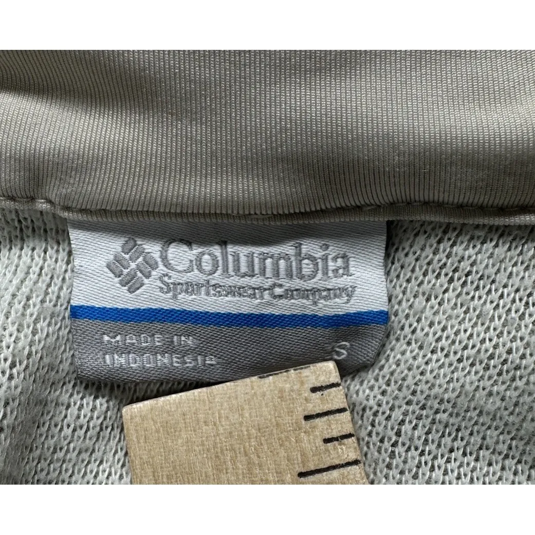 Columbia 1/2 Zip Womens Sweater Beige Tan Size S Activewear Outdoors‎ Hike Warm - Image 3