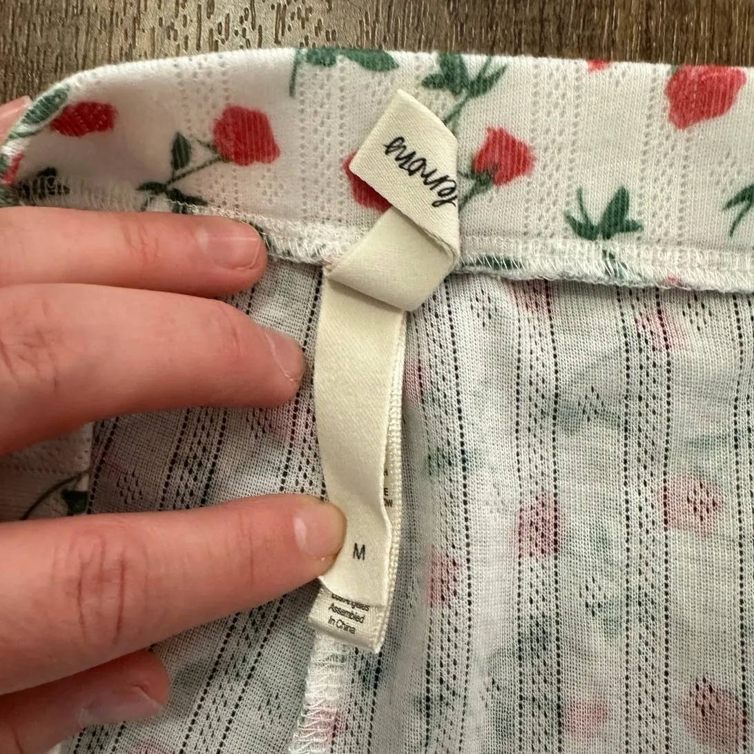 For Love & Lemons Ribbed Floral Lounge Set Size M - Image 10