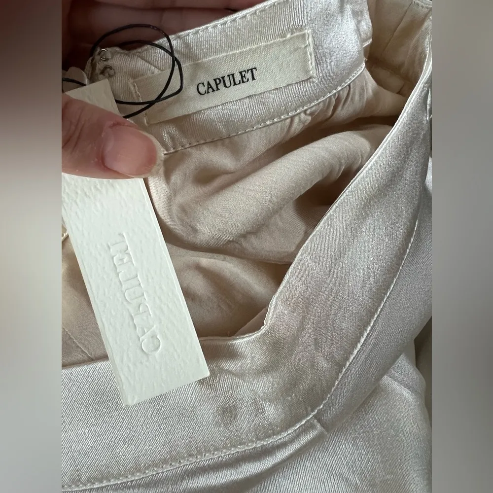 NWT CAPULET Sabrina Pants Bone Color Large - Image 96