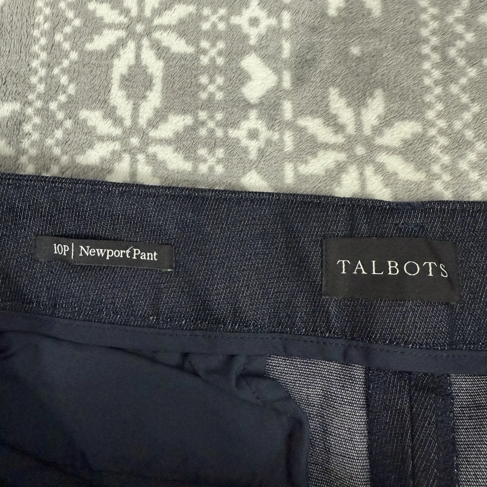 Talbots Newport Dress Pants In Polished‎ Denim Size 10 Petite - Image 7