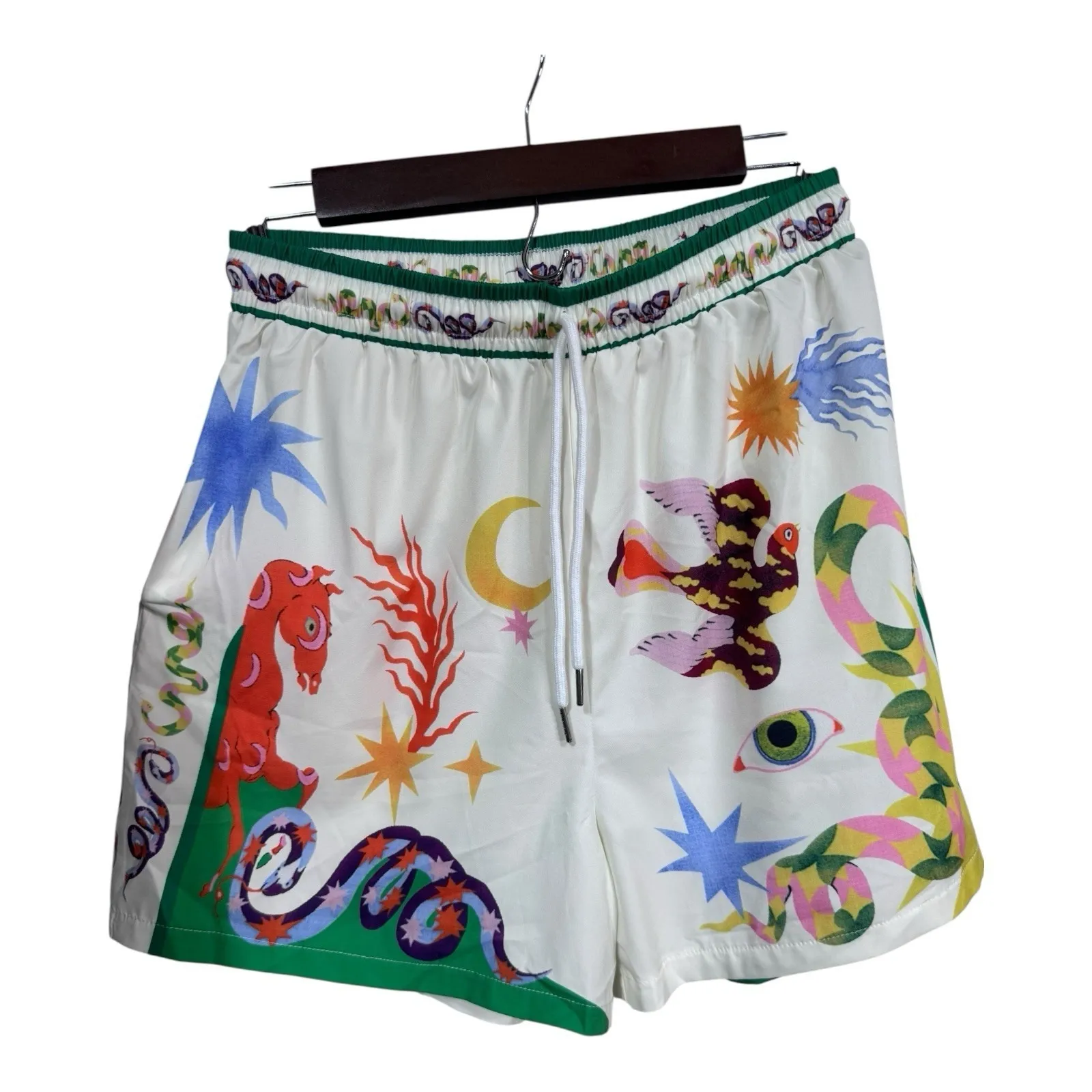 Celestial Fantasy Dragon Print Pajama Set Shirt Shorts Medium Loungewear Unisex‎ - Image 2
