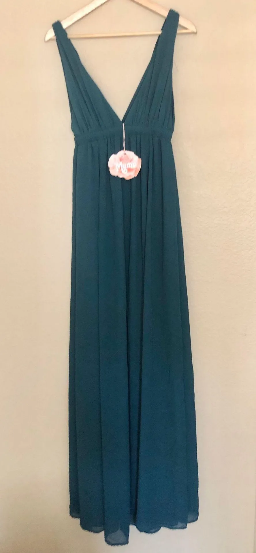 Ava Maxi Dress Deep Jade Chiffon - Image 5