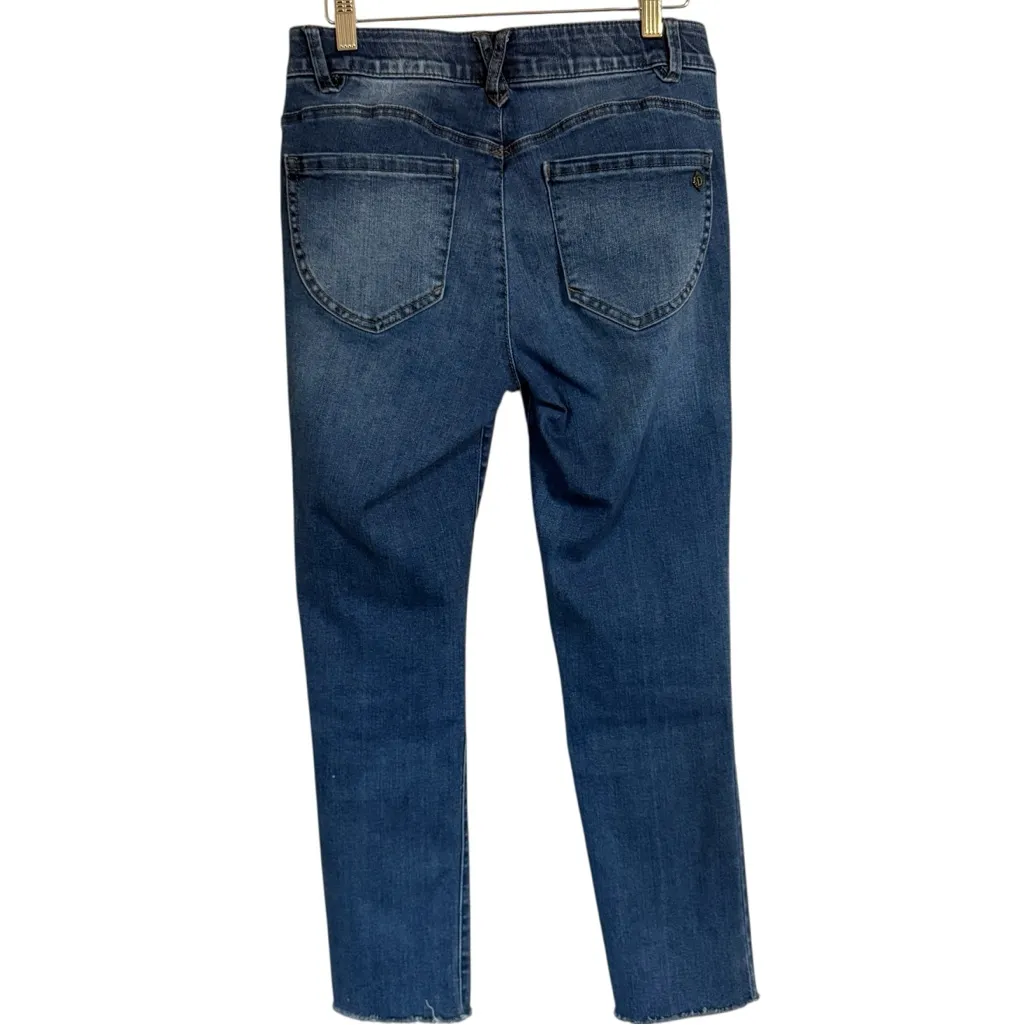 Democracy AB Technology Stretch Jeans Frayed Hem BN216RJNG Women’s Size 4 - Image 4