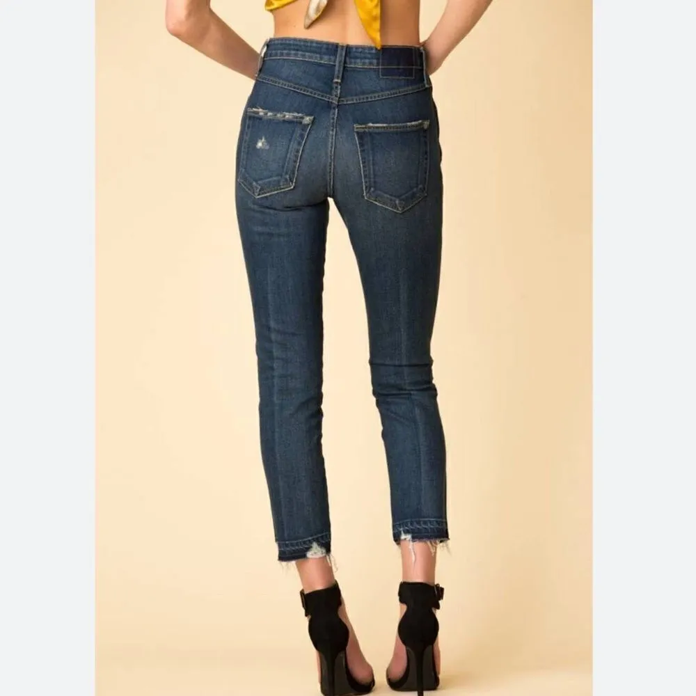 AMO Jeans High Rise Stix Crop Jeans - Image 2