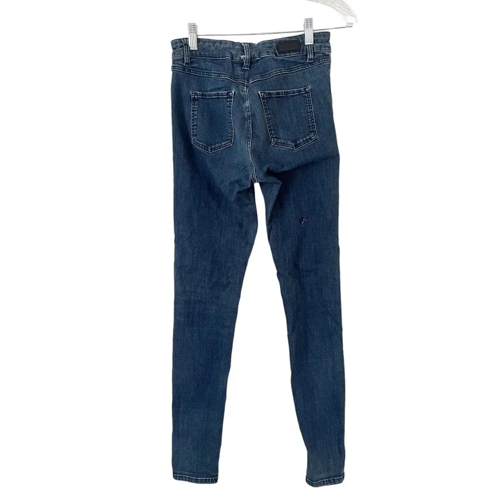 SET Designer Mid Rise Stretch Denim Skinny Jeans Women’s Size 6 Blue - Image 2