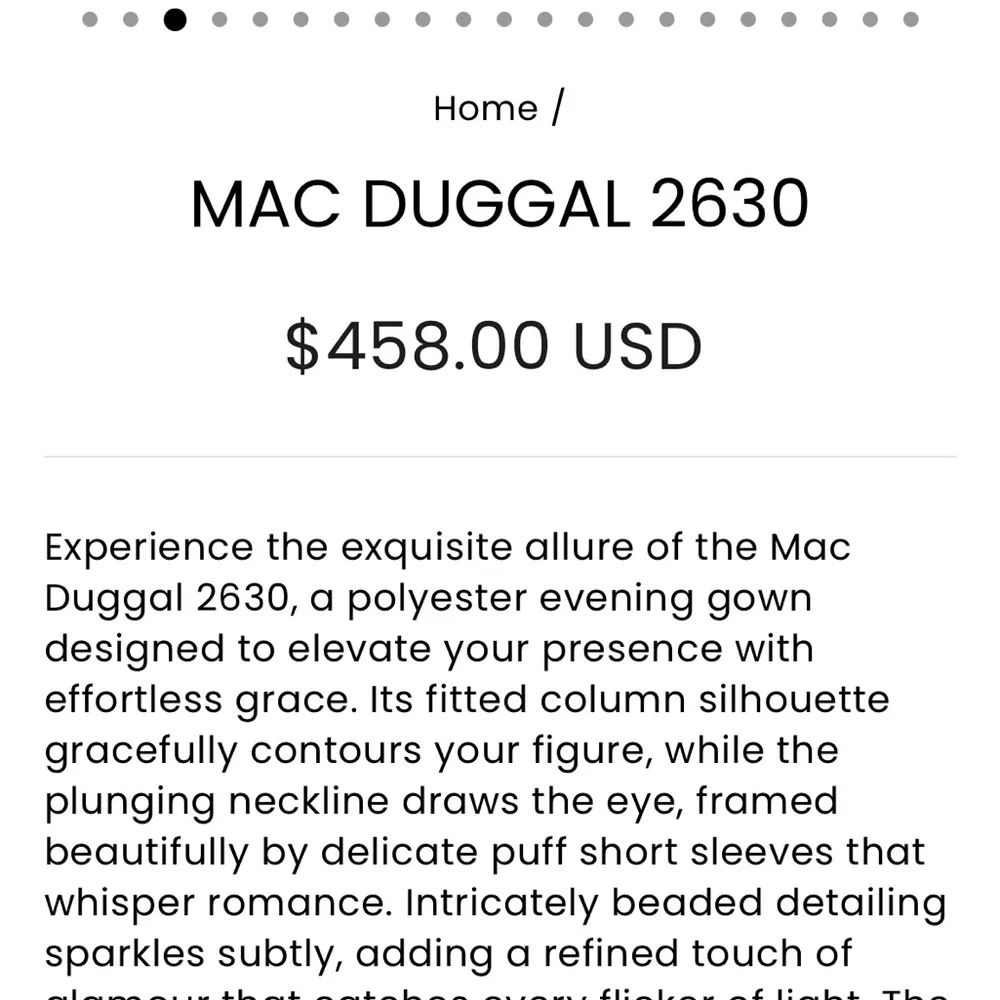 NWT IEENA FOR MAC DUGGAL 2630 Plunge Neck Puff Sleeve Cut Out Gown red 8 - Image 5