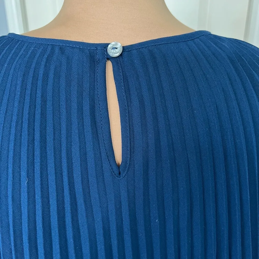 Max Studio Pleated Asymmetric Short Dress Tunic‎ - Image 5