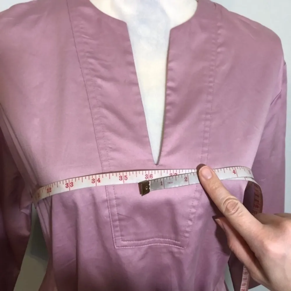 NWOT Light Rose Pink Casual Belted Midi Dress New - Image 8