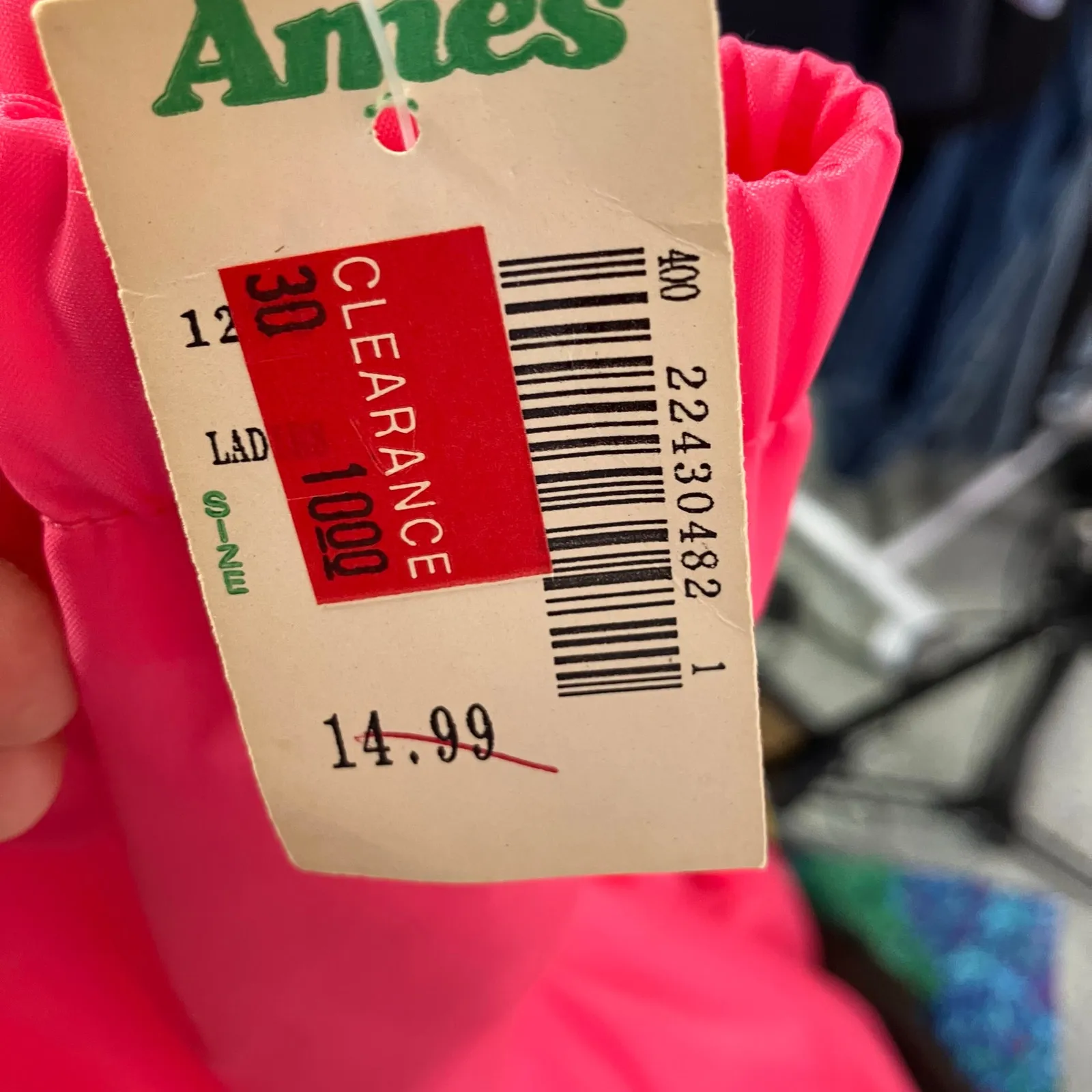 Vintage‎ Ames Hot Pink Windbreaker Nylon Cotton Lined Jacket Size L New 80's Size L - Image 13