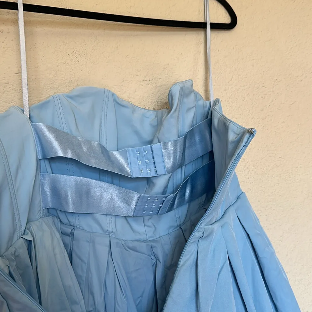 House of CB Audrey Tuscan blue Strapless Midi sundress dress size XL‎ NWOT - Image 10