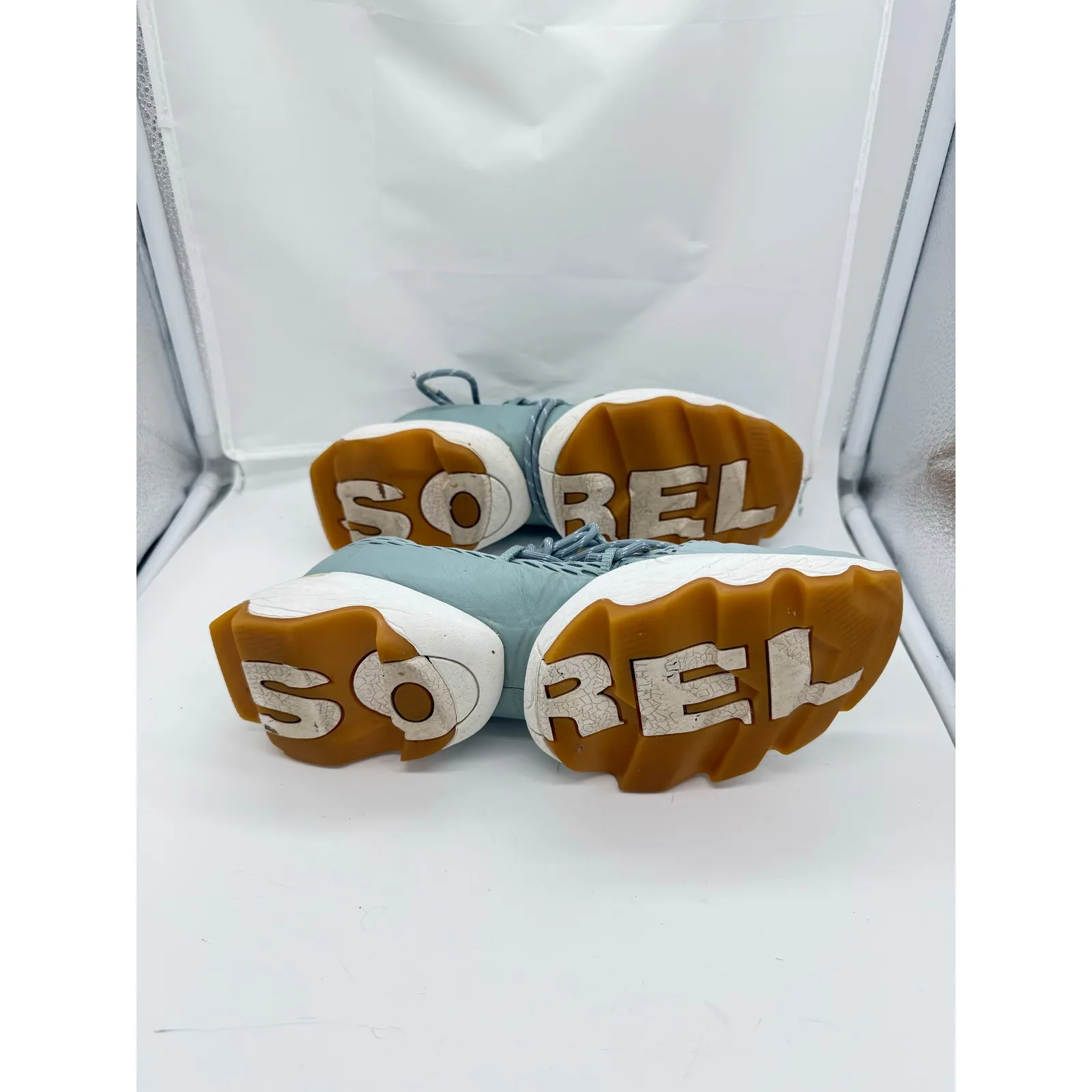 Sorel Kinetic Impact Lace Sneaker Women's Size 8.5 Blue Casual Comfort Hiking - Image 5