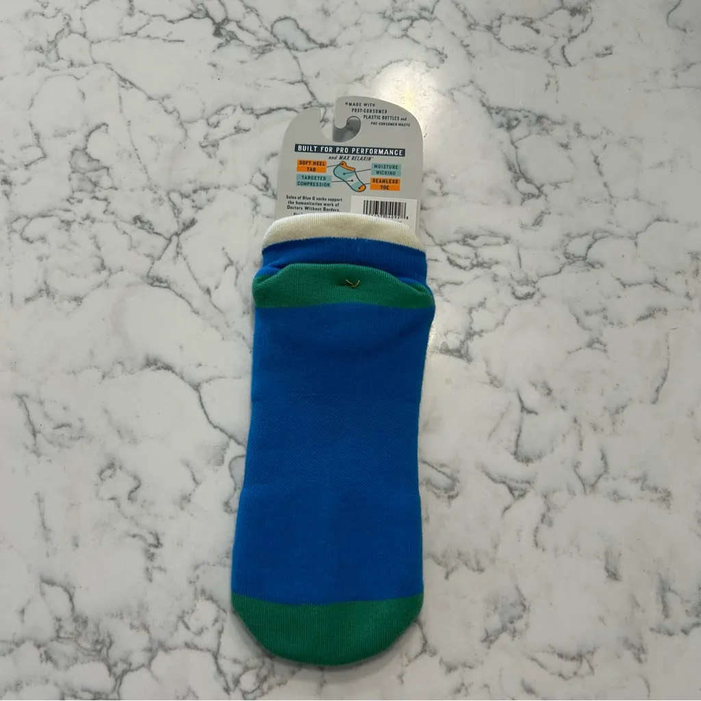 NWT Blue Q Pickleball Sneaker Socks Size Large XL (Woman’s 9-23 Men’s 8-12) - Image 2