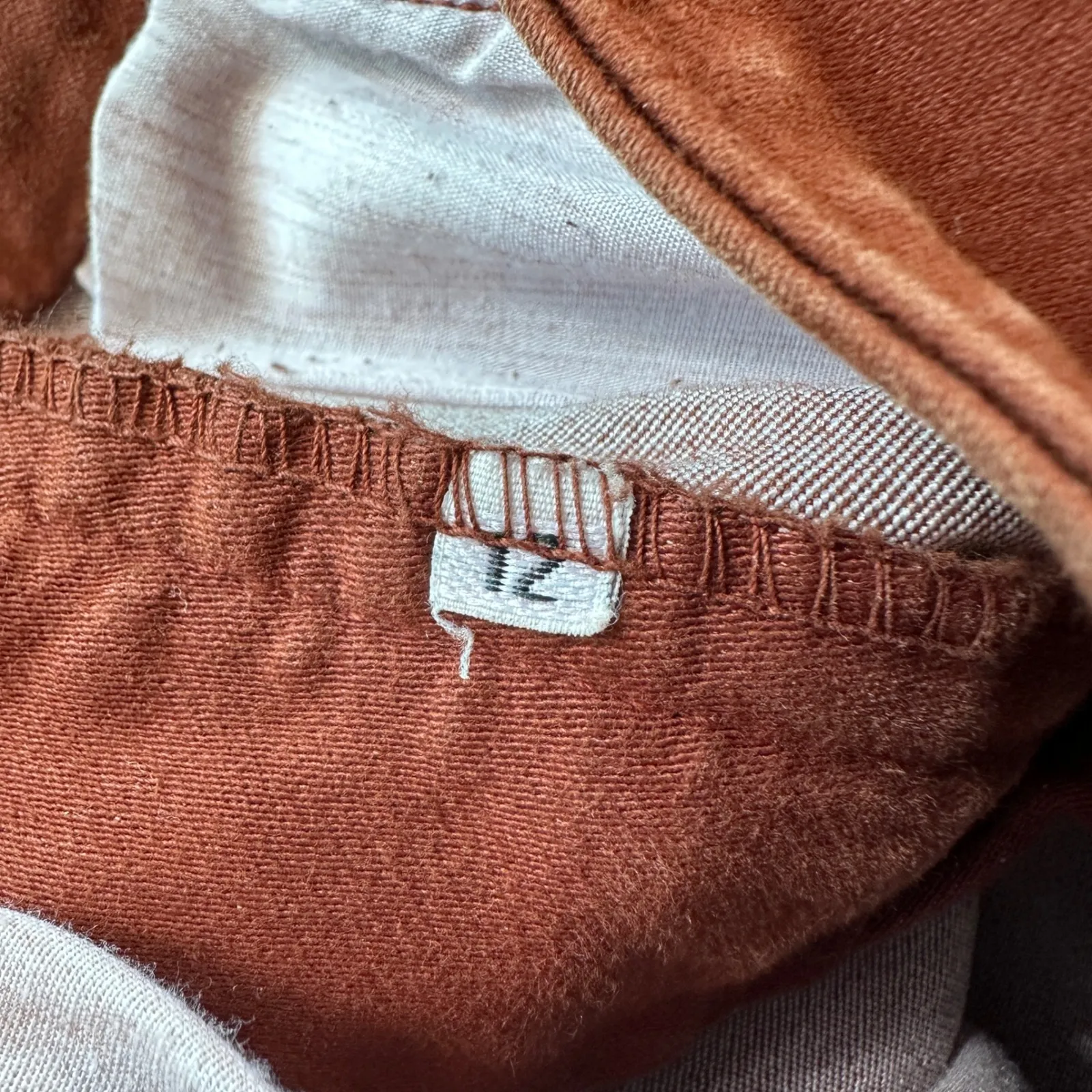 Dushi Jeans Women 12 Columbia High Waisted Skinny Slim Rust Orange Denim NWT - Image 9