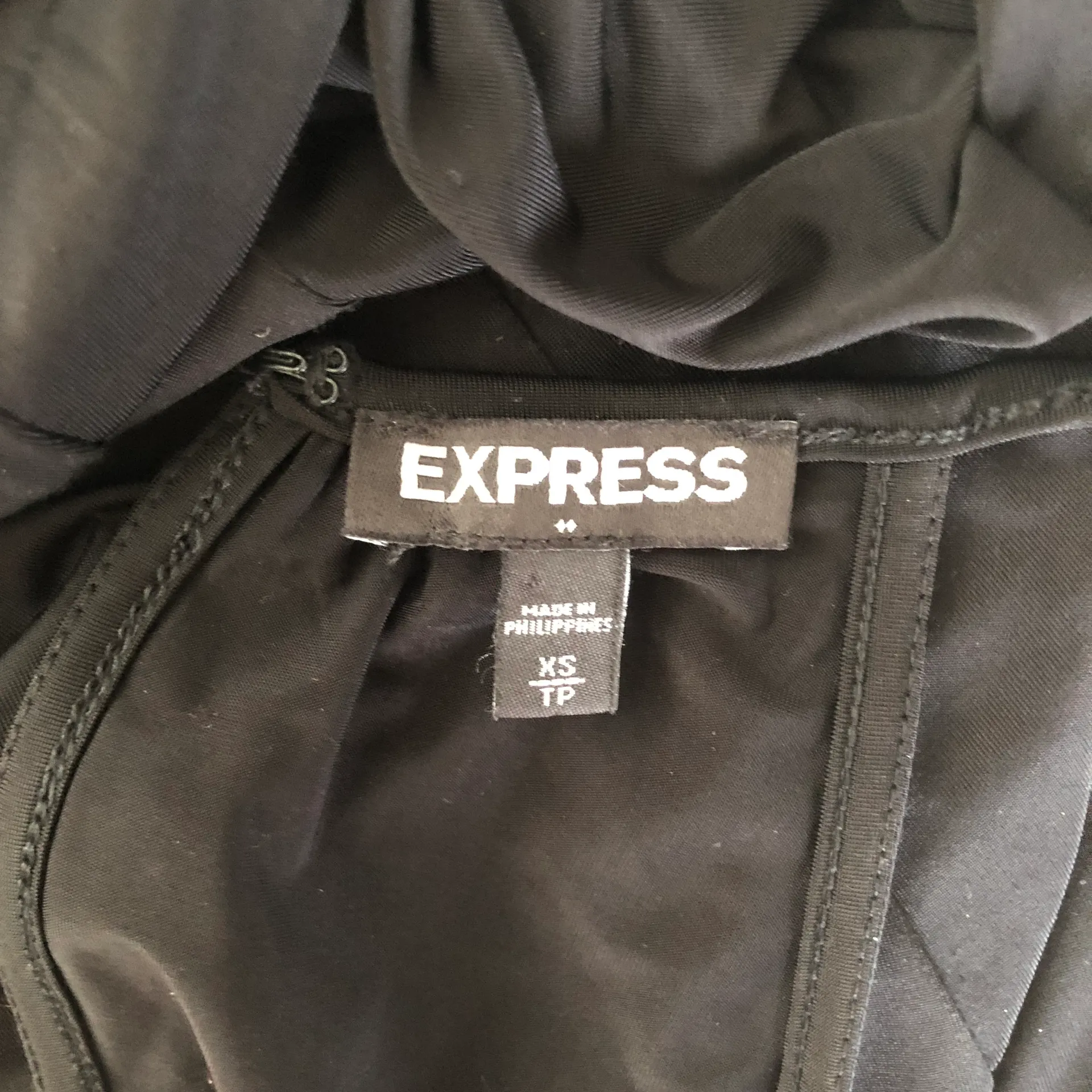 EXPRESS Black Rhinestone Sheer Panel Tank - Image 4