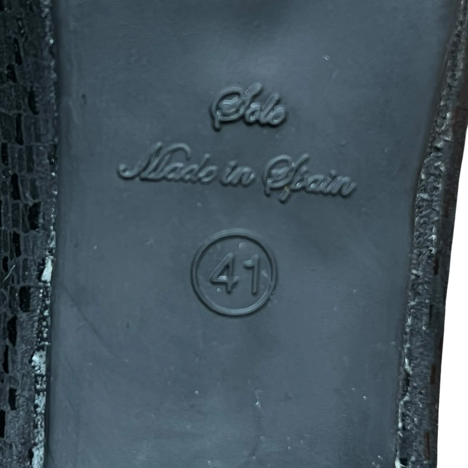 Descanflex Womens Black Pumps Patent Leather Toe and Heel Size 41 EU 9 1/2 10 US - Image 9