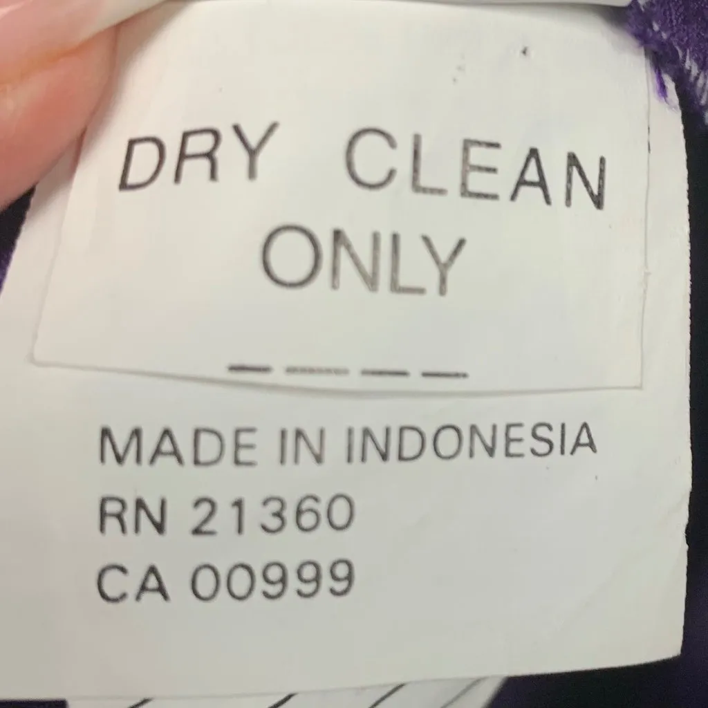 Mori Lee Madeline Gardiner Purple Satin Midi Evening Dress 5/6 Bridesmaid Party - Image 12