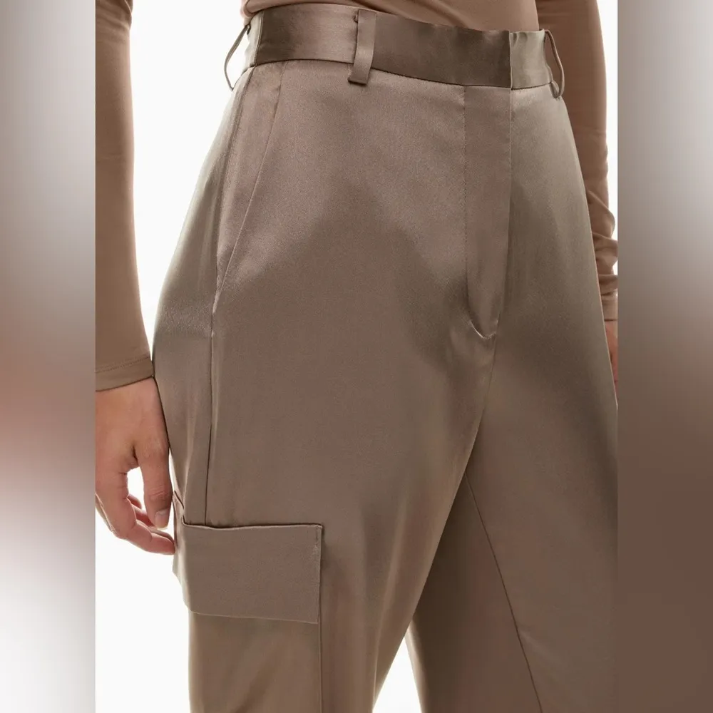Aritzia Babaton Refined Satin Cargo Pant - Image 4