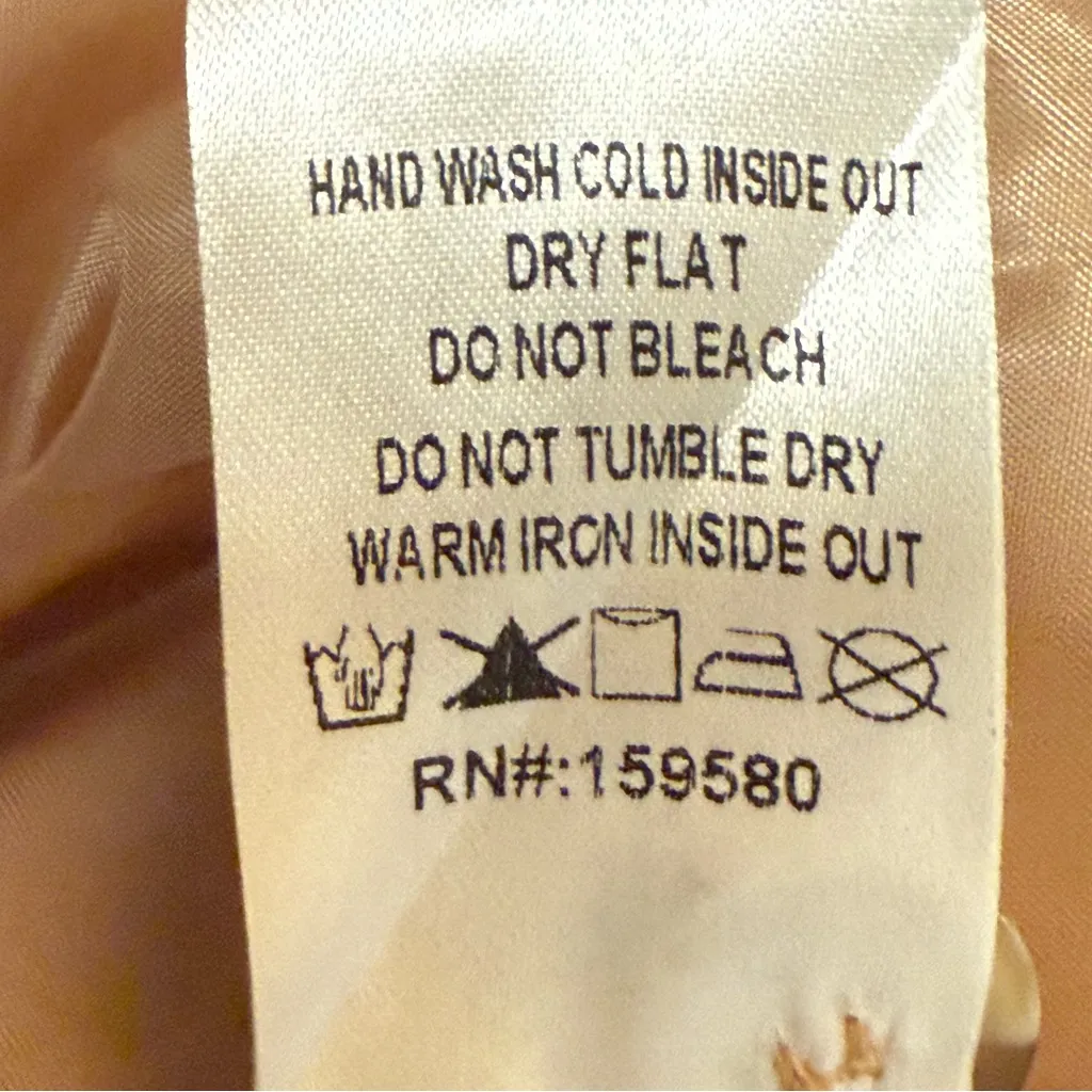 Pink Lily‎ Back In Business Eclectic Grandpa Long Blazer Camel Tan Size Medium - Image 8