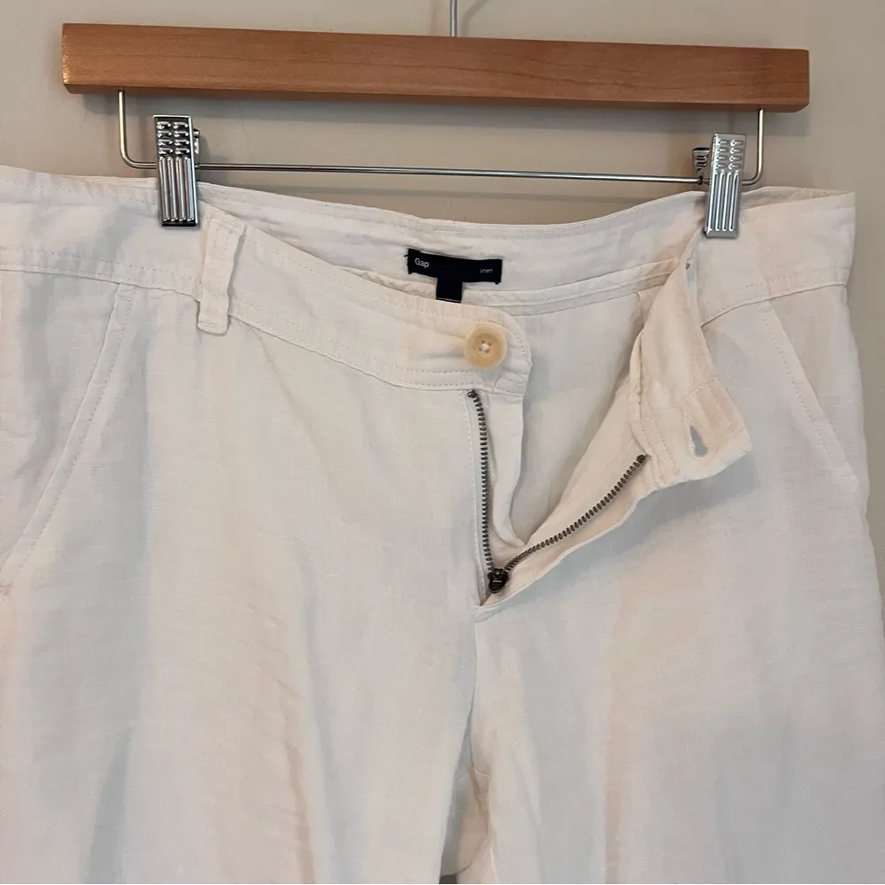 GAP White Wide Leg Pants Flowing Palazzo Style - Image 4