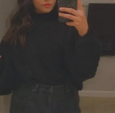 Lulus Oversized Black Sweater - Image 5