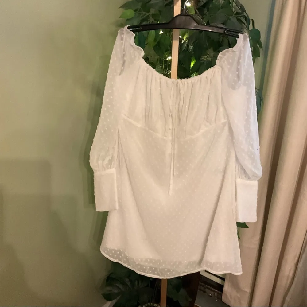 MISSGUIDED PLUS NWT Dobby Long Sleeve Dress Size US 16 - Image 2