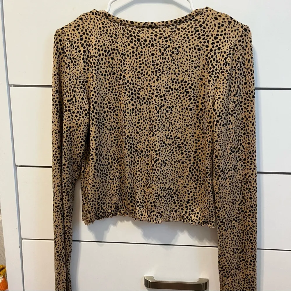 American Eagle Cheetah Leopard Blouse - Image 3
