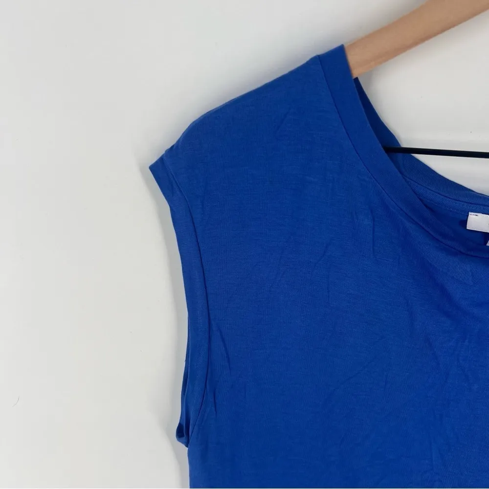 Wilfred Aritzia  Soft XXS Cap Sleeve‎ Solid Basic Open Back Crossover Tee - Image 2