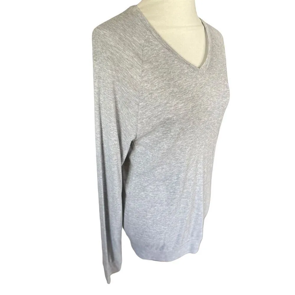 Canvas Gray Long Sleeve Lightweight V - Image 4