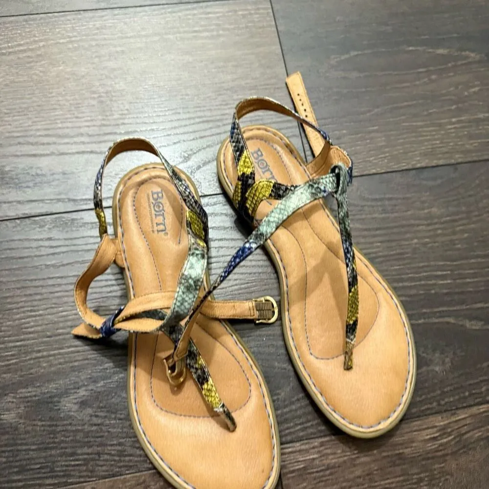 Born Women’s 9M Snake Print Sandals Shoes Size 9 - Image 2