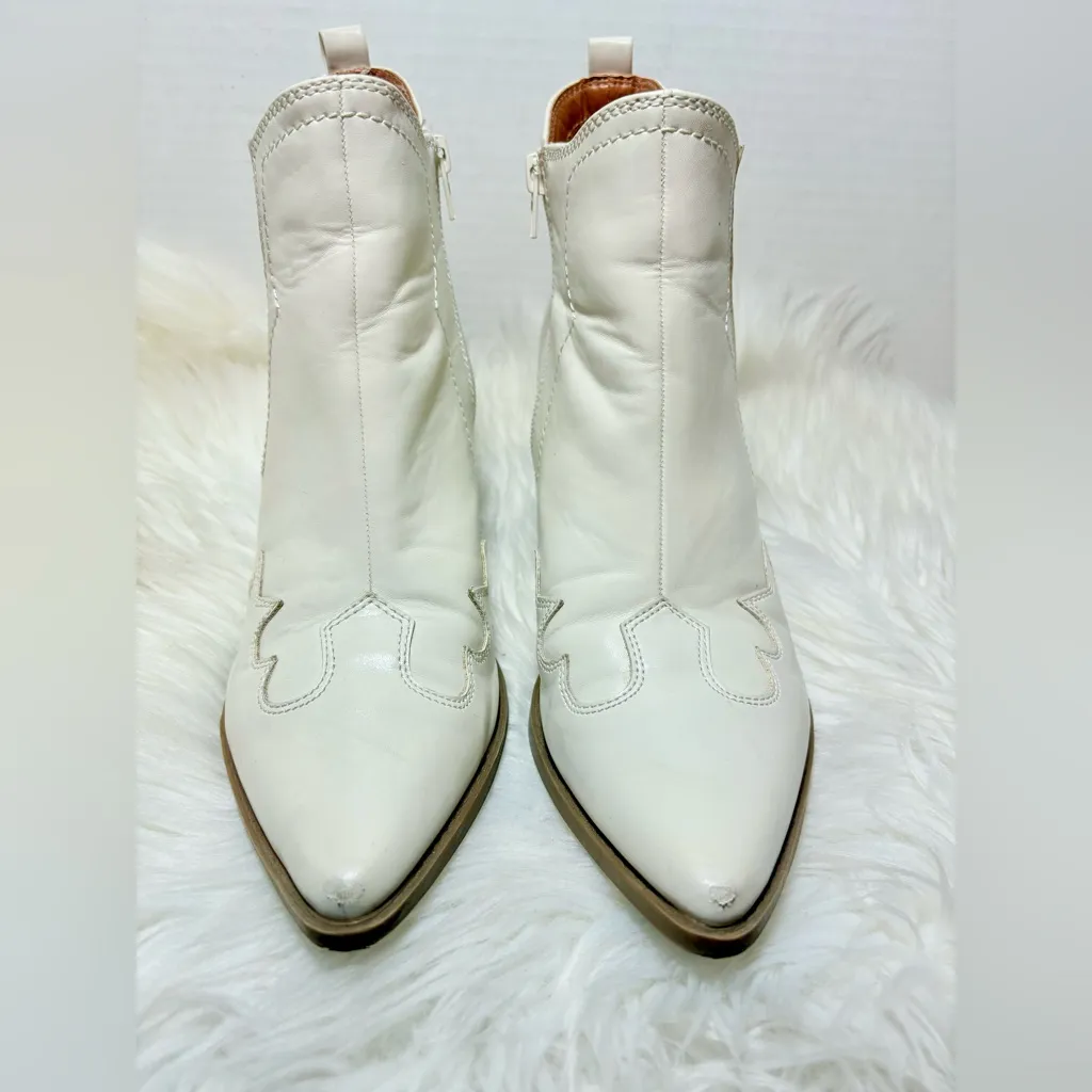 INDIGO RD Alydia Western Ankle Boots White Size 10 - Image 4