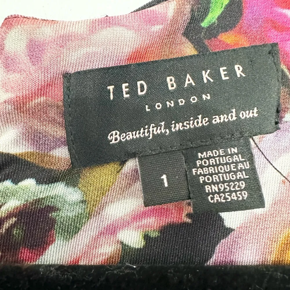 Ted Baker London Izzie Floral Canvas Painting Dress Size 1 (US 4) midi dress - Image 2