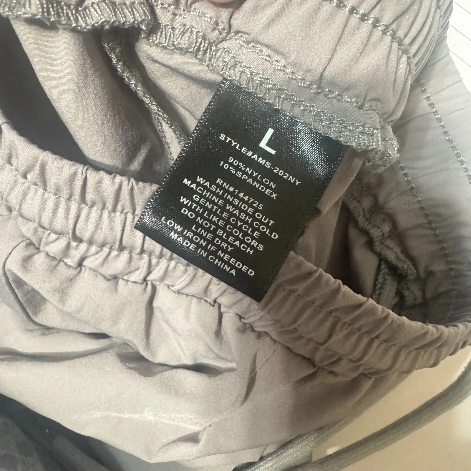 American Bazi Gray Cargo Pants Parachute baggy Punk Grunge womens sz L utility - Image 10