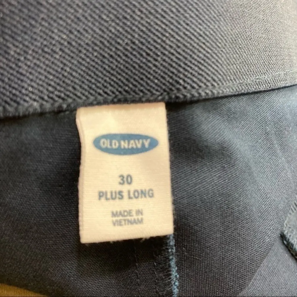 Old Navy Long Navy‎ Stretch Crop Side Zip Wow Pant - Image 7