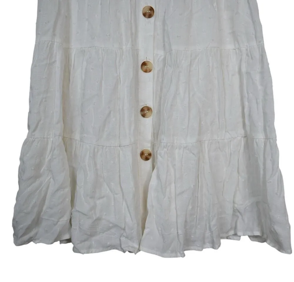 Altar'd State Womens S White V-Neck Summer Dress - Image 5