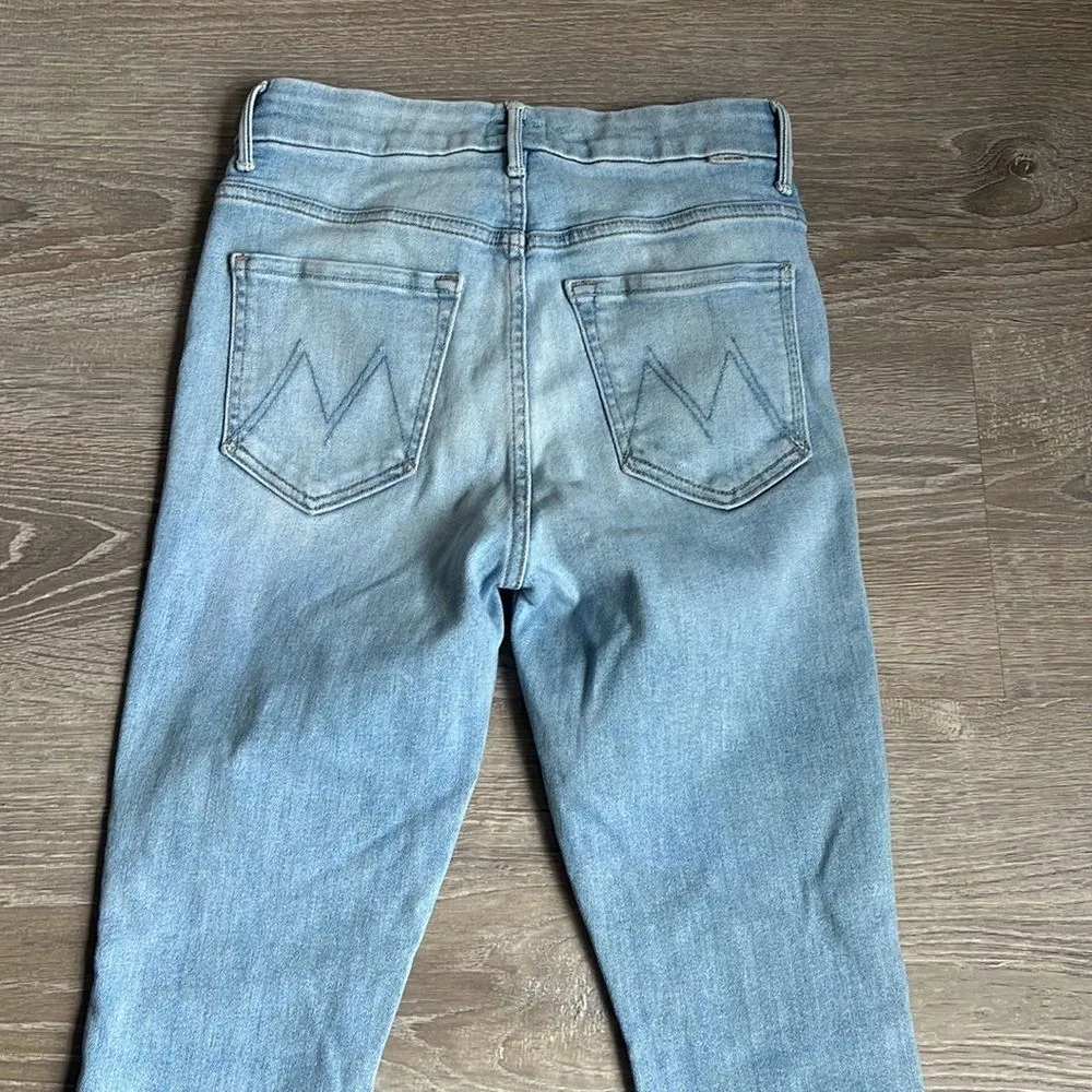 MOTHER The Looker Skinny Jeans in Swimming Pool Sunday Blue Size 26 - Image 14