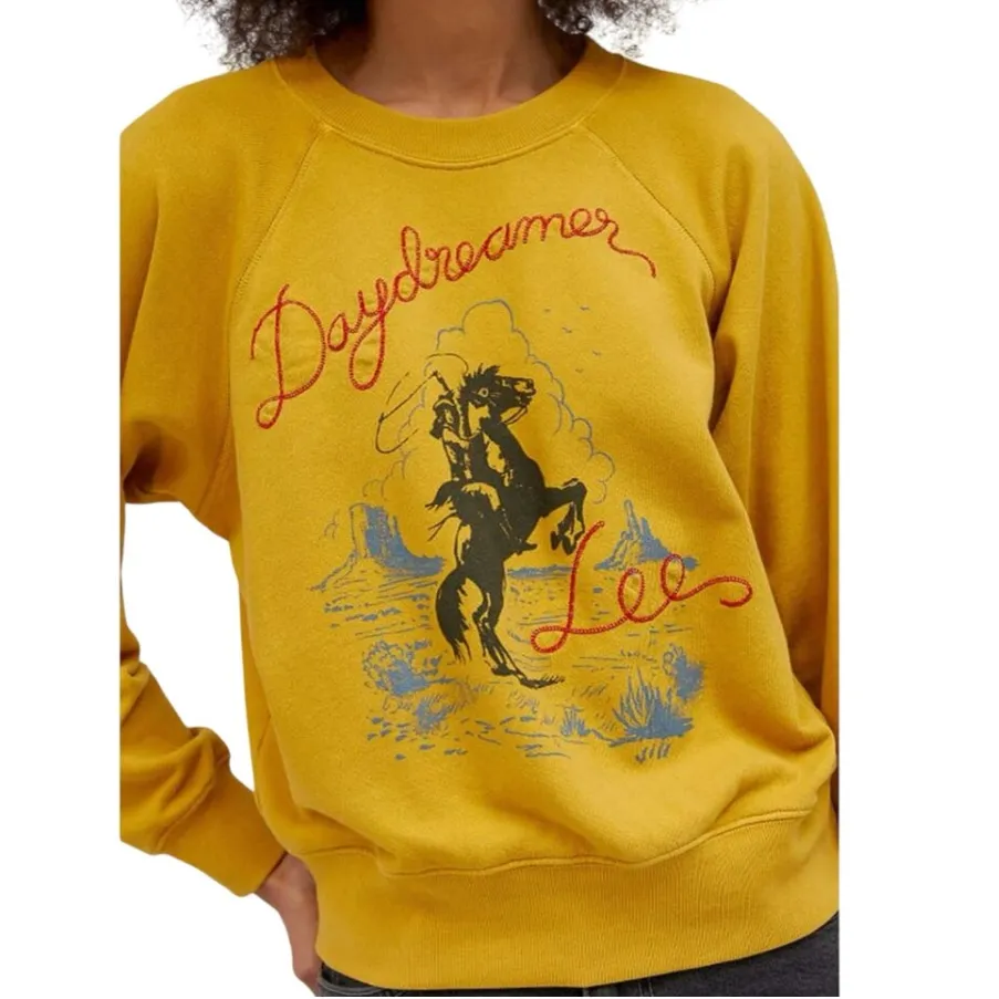 DAYDREAMER x LEE Western Raglan Crewneck Sweatshirt Size XL New w/ Tag MSRP $140 - Image 2