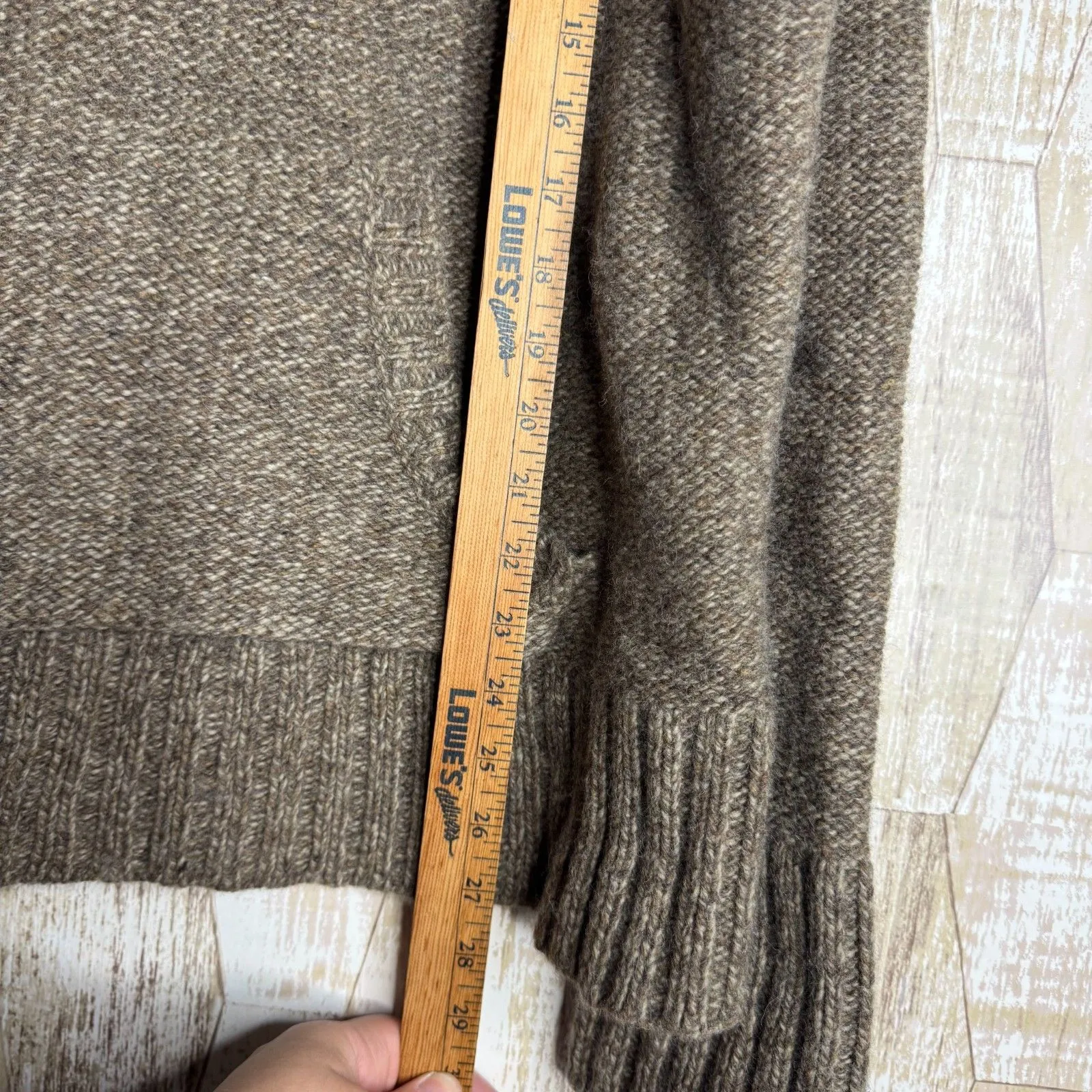 Gander Mtn Guide Series 1/4 Zip Hooded Wool Blend Sweater‎ Purple XL Lagenlook - Image 7